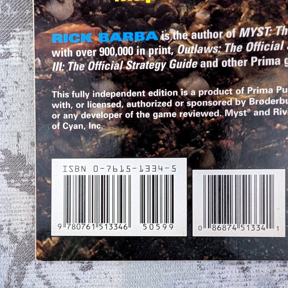 Riven The Sequel to Myst Unauthorized Game Secrets Prima Strategy Guide